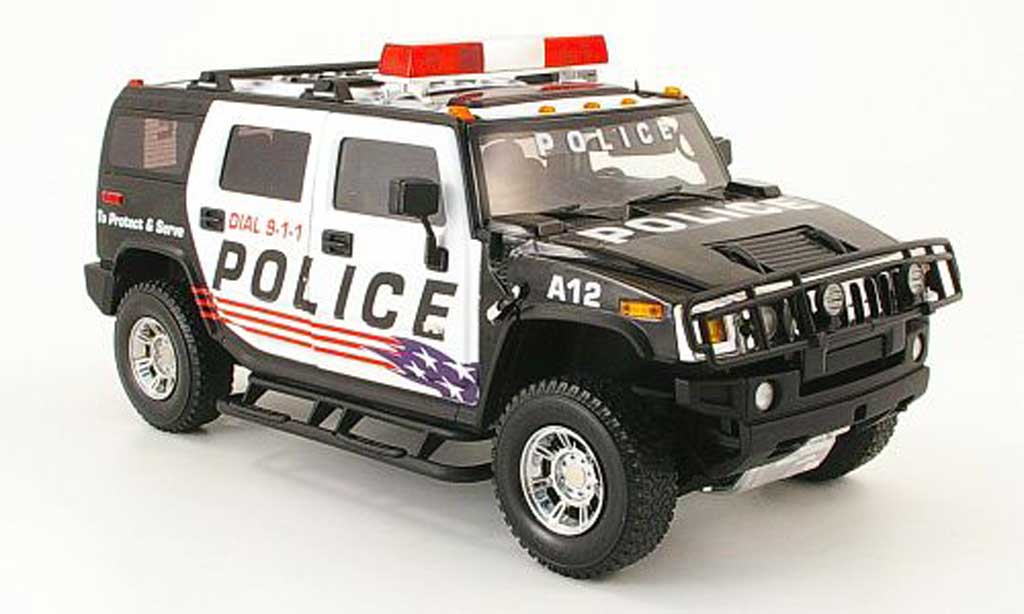 Hummer H2 1/18 Highway 61 police polizei usa diecast model cars