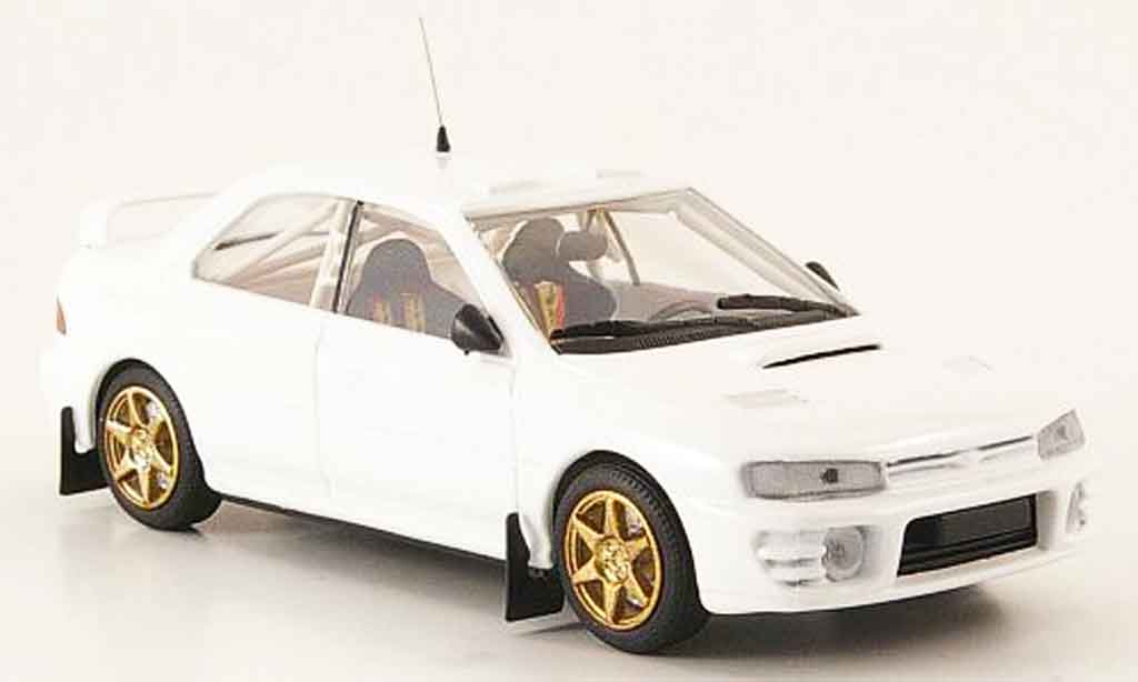 Subaru Impreza 1/43 Mini Partes white diecast model cars
