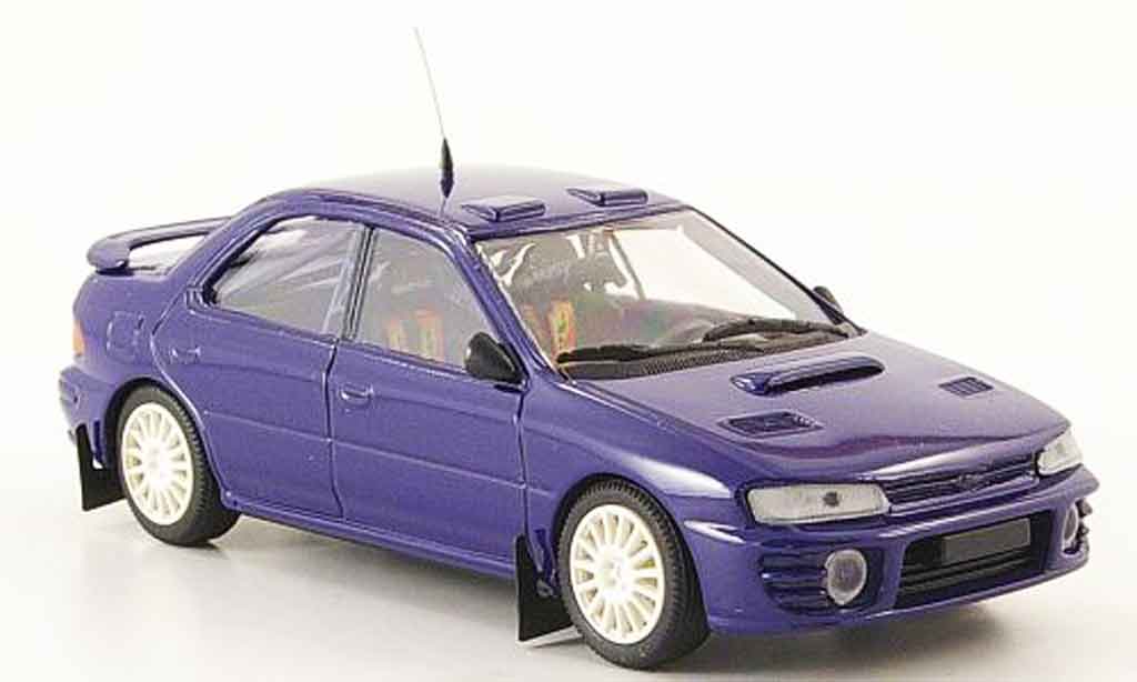 Subaru Impreza 1/43 Mini Partes blue diecast model cars