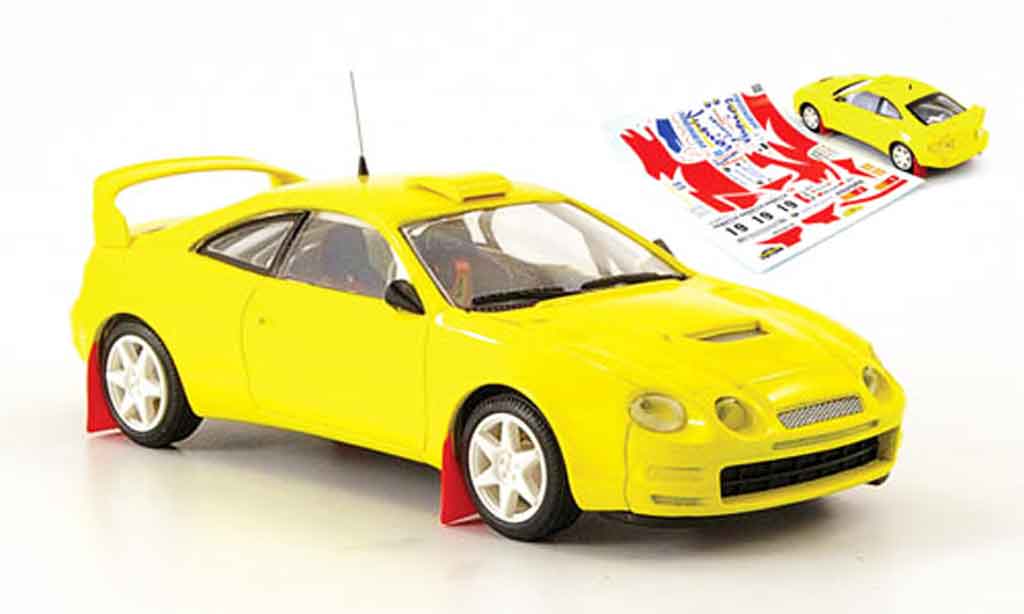 Toyota Celica 1/43 Mini Partes gt 4 yellow 1997 diecast model cars