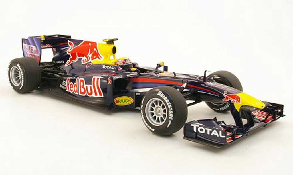 Renault F1 1/18 Minichamps red Bull RB6 No6 MWebber Saison 2010 diecast model cars