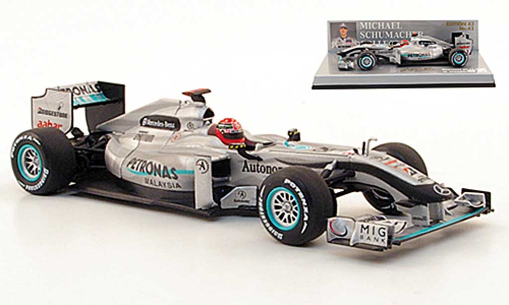 Mercedes F1 2010 1/43 Minichamps 2010 GP Petronas MGP W01 No.3 diecast model cars