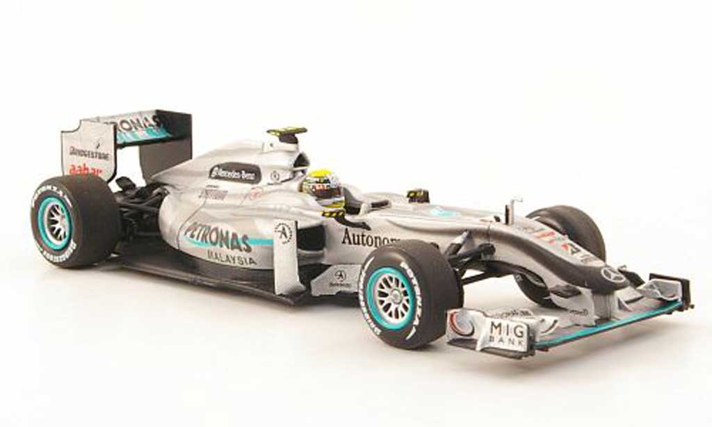 Mercedes F1 2010 1/43 Minichamps 2010 GP MGP W01 No.4 Petronas N.Rosberg GP Malaysia diecast model cars