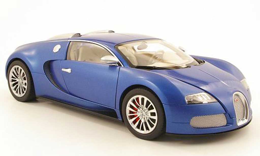 Bugatti Veyron 16.4 1/18 Autoart 16.4 eb blue centenaire blue/matt blue 2009 diecast model cars