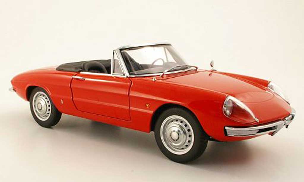 Alfa Romeo 1600 1/18 Autoart Duetto Spider red 1966 diecast model cars