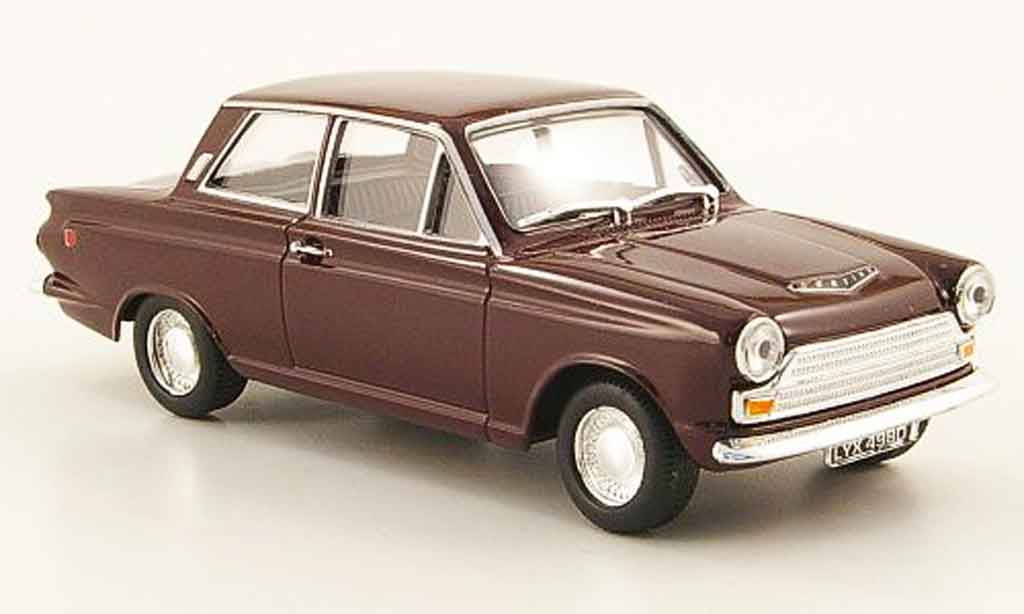 Ford Cortina 1/43 Cararama MkI GT red diecast model cars