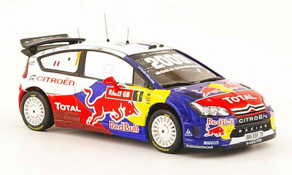 Citroen C4 WRC 2009 1/43 IXO WRC 2009 no.1 total sieger wales gb rallye diecast model cars
