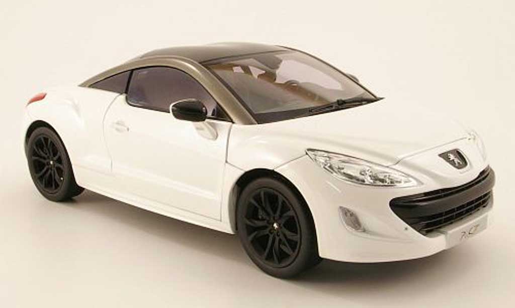 Peugeot RCZ 1/18 Norev white 2010 diecast model cars