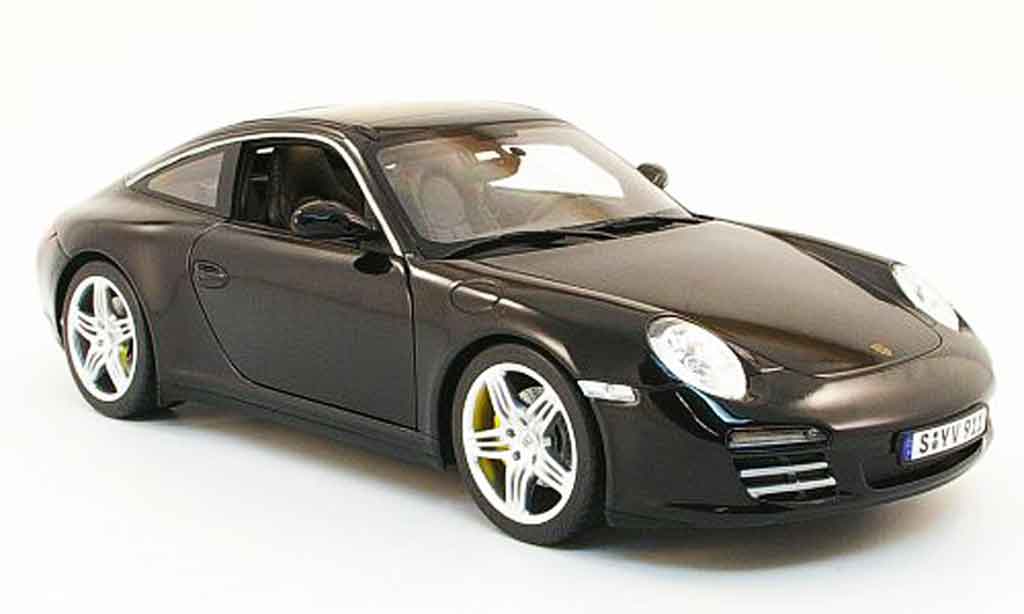 Porsche 997 Targa 1/18 Norev Targa 4s black 2009 diecast model cars