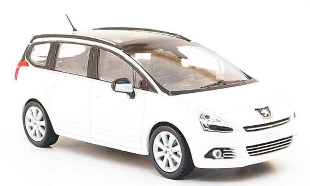 Peugeot 5008 1/43 Norev white 2009 diecast model cars