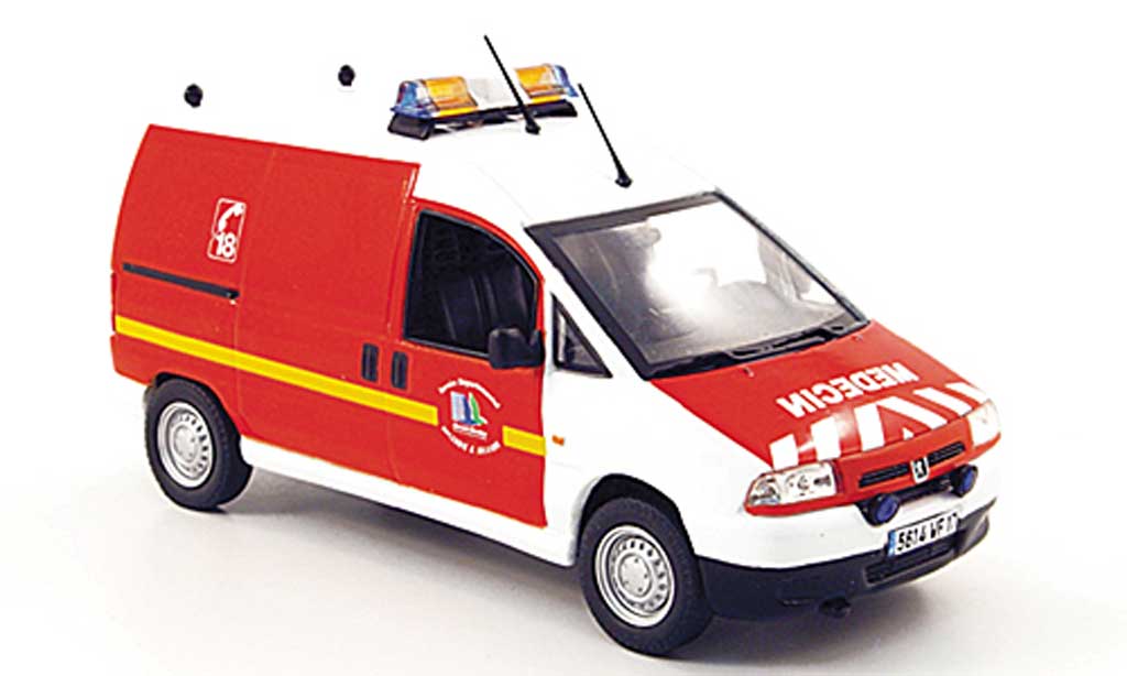 Peugeot Expert 1/43 Norev Fire brigade VRM pompier Frankreich 2001 diecast model cars