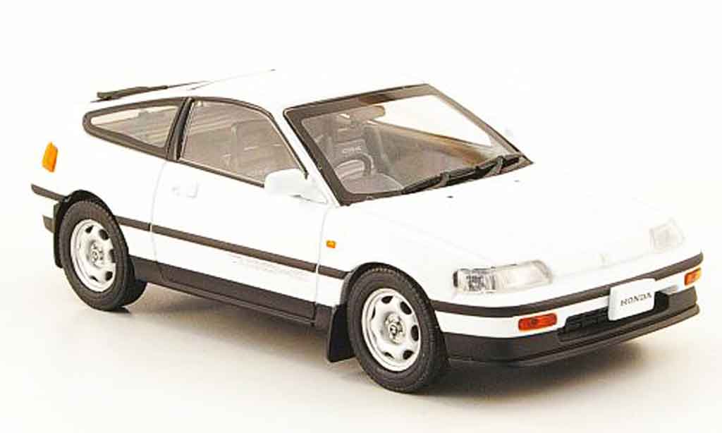 Honda CRX 1/43 Ebbro white 1987 diecast model cars