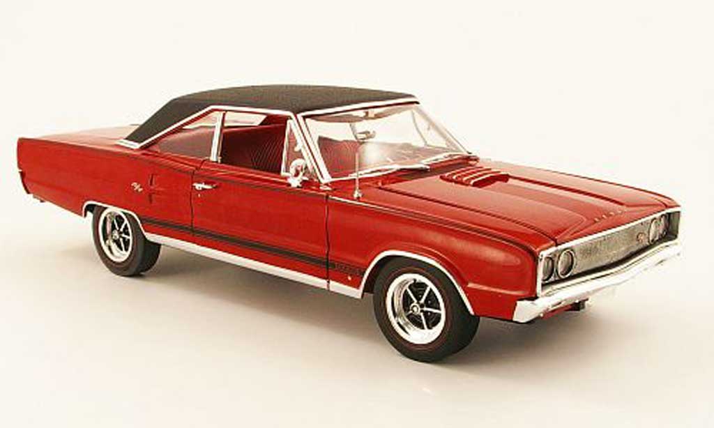 Dodge Coronet 1967 1/18 Highway 61 1967 r/t 440 red/black diecast model cars