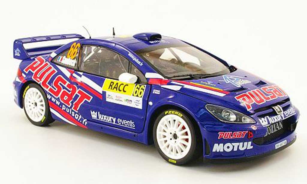 Peugeot 307 WRC 1/18 Sun Star WRC no.66 pulsat racc rallye catalunya 2009 diecast model cars