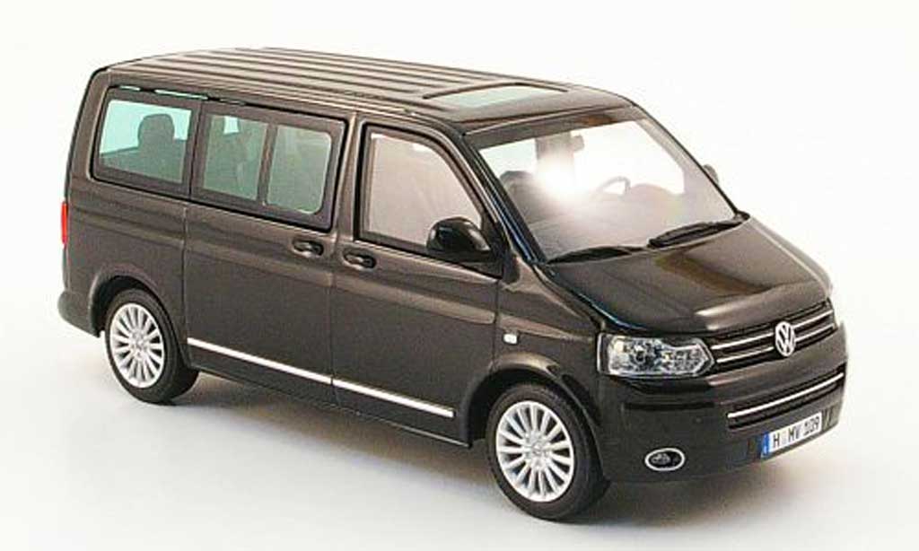 Volkswagen T5 1/43 Minichamps Multivan black 2009 diecast model cars