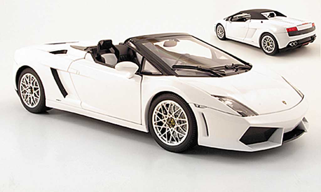 Lamborghini Gallardo LP560-4 LP560-4 1/18 Norev spyder white 2009 diecast model cars