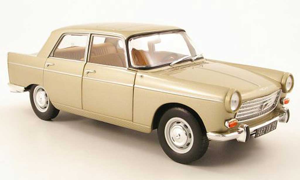 Peugeot 404 Berline 1/18 Norev Saloon beige 1965 diecast model cars