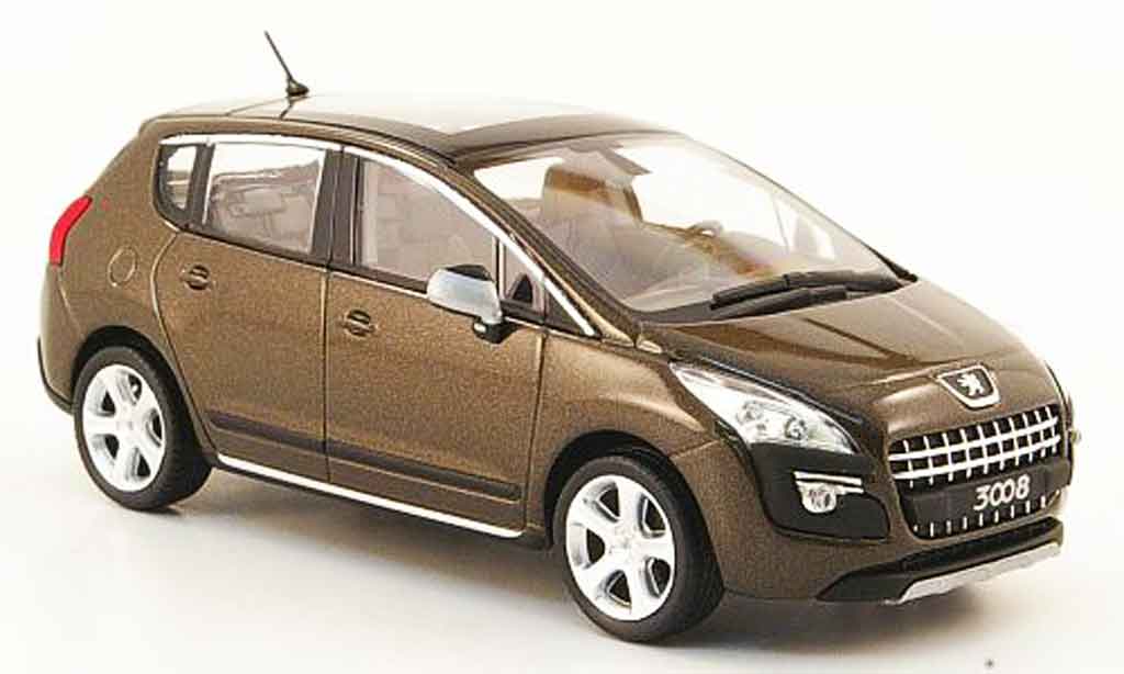 Peugeot 3008 1/43 Norev brown 2009 diecast model cars