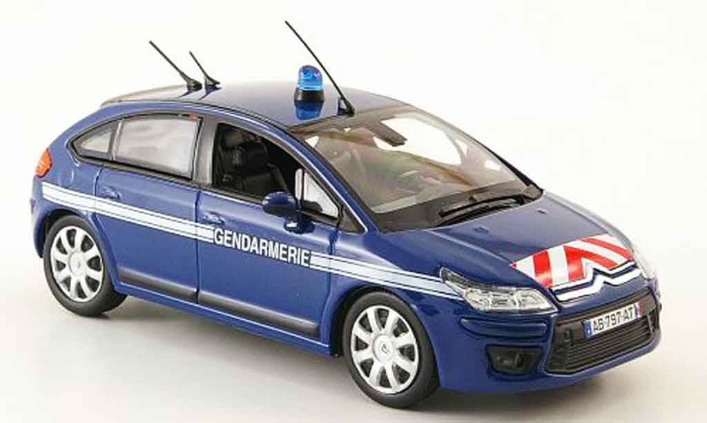 Citroen C4 1/43 Norev gendarmerie police 2008 diecast model cars