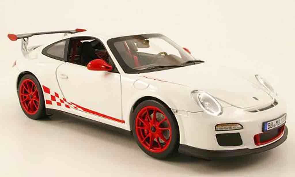 Porsche 997 GT3 RS 1/18 Norev GT3 RS 2010 rs white mit reder dekoration diecast model cars