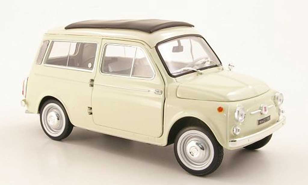Fiat 500 1/18 Norev Giardinera beige 1960 diecast model cars