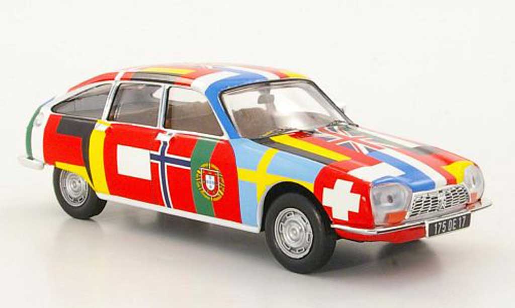 Citroen GS 1/43 IXO Voiture sans Frontieres 1971 diecast model cars