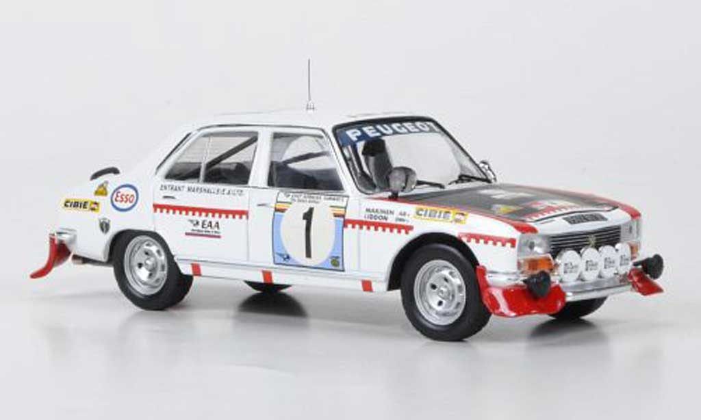 Peugeot 504 Berline 1/43 IXO Saloon No.1 Makinen/Liddon Safari Rally 1975 diecast model cars