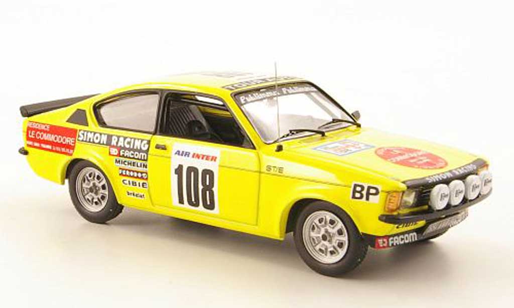 Opel Kadett C 1/43 IXO C GT/E Coupe No.108 Tour de France Auto 1979 diecast model cars