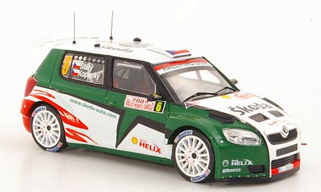 Skoda Fabia S2000 1/43 IXO S2000 No.6 J.Kopecky / P.Stary Rally Monte Carlo 2009 diecast model cars