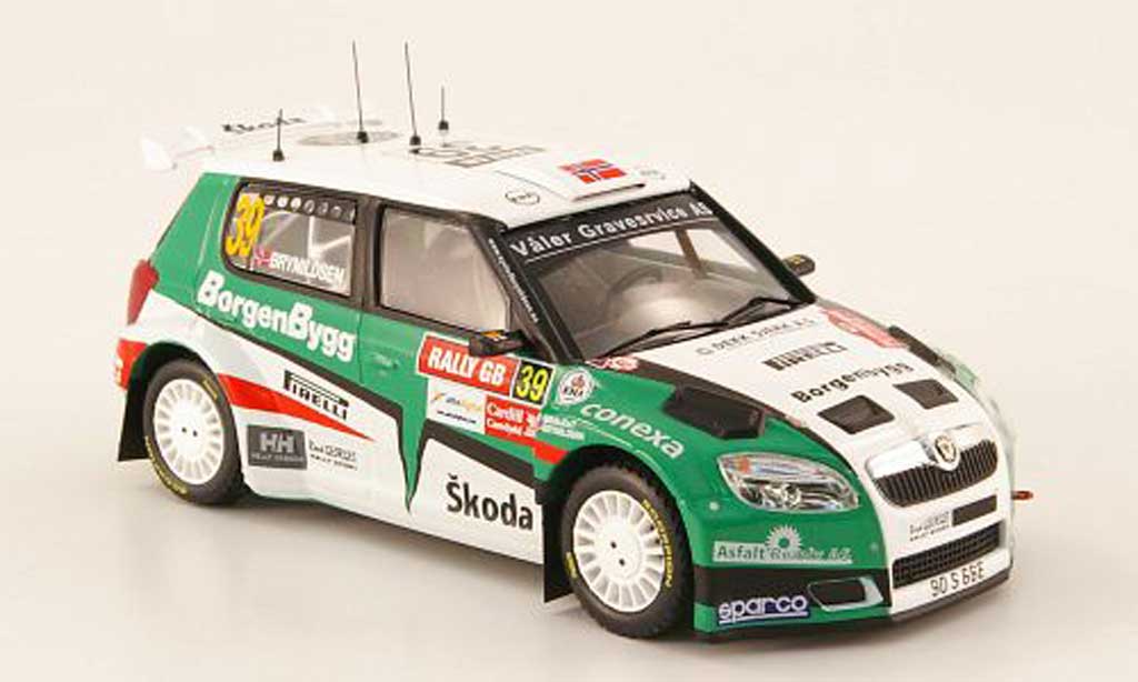 Skoda Fabia S2000 1/43 IXO S2000 No.39 Rally Grossbritannien 2009 Brynildsen/Giraudet diecast model cars