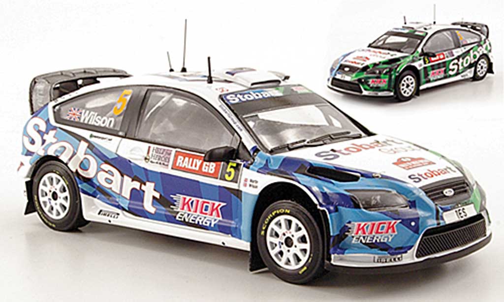 Ford Focus RS WRC 1/43 IXO RS WRC 08 No.5 Stobart Rally Wales 2009 diecast model cars