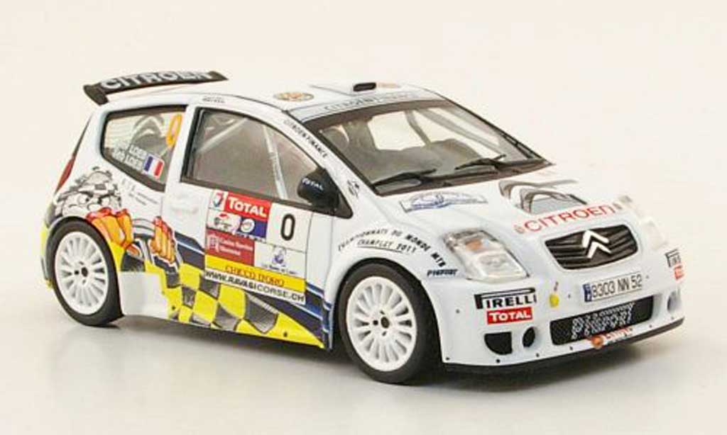 Citroen C2 S1600 1/43 IXO S1600 No.0 Rally Chablais 2009 S.Loeb diecast model cars