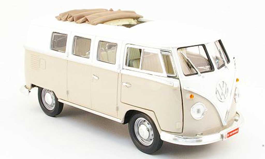Volkswagen Combi 1/18 Yat Ming bus beige/white 1962 diecast model cars