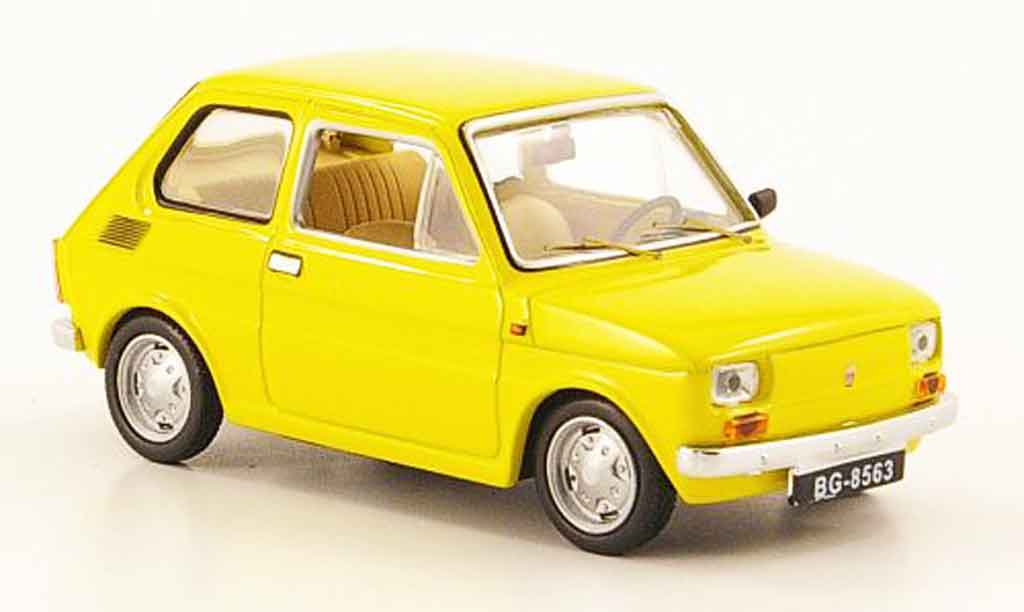 Fiat 126 1/43 IST Models Polski P yellow 1973 diecast model cars