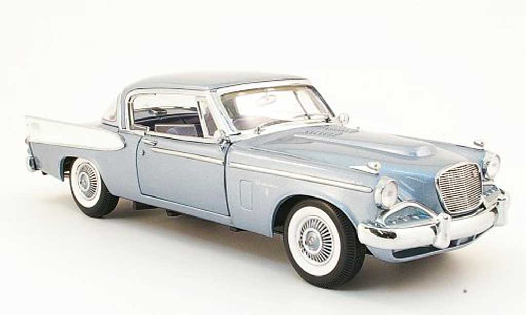 Studebaker Hawk 1/18 Yat Ming golden blue grey white dach 1958 diecast model cars