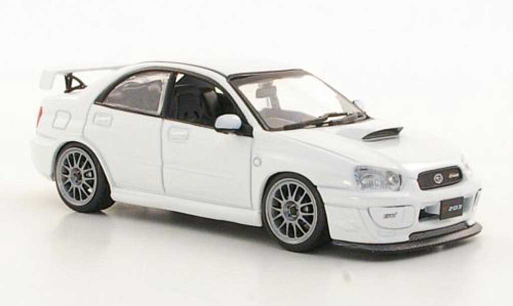 Subaru Impreza 1/43 J Collection S203 white RHD 2005 diecast model cars