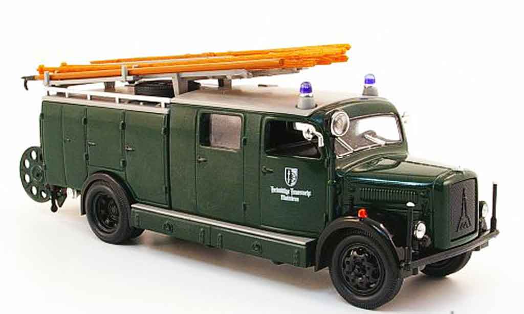 Magirus SLG 1/43 Yat Ming S 3000 Freiwillige pompier Mainleus 1941 diecast model cars