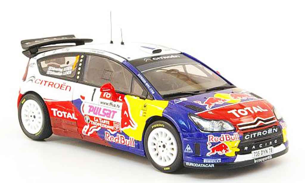Citroen C4 WRC 2009 1/43 IXO WRC 2009 no.1 loeb loeb rallye du var diecast model cars