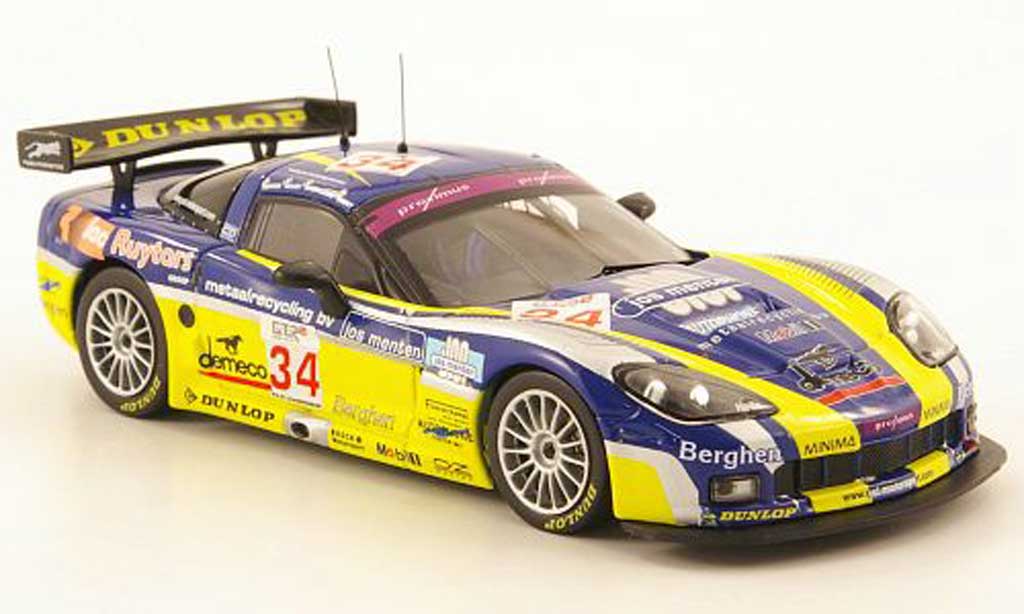 Chevrolet Corvette C6 1/43 IXO C6 R No.34 FIA GT 24h Spa 2006 diecast model cars