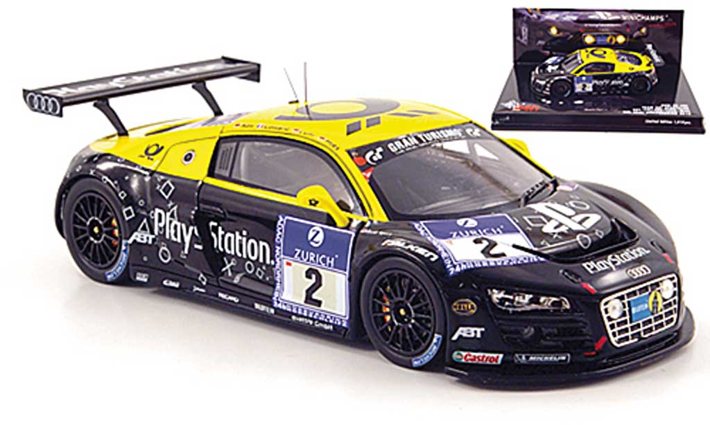 Audi R8 LMS 1/43 Minichamps LMS No.2 Team Abt24h Nurburgring 2010 diecast model cars