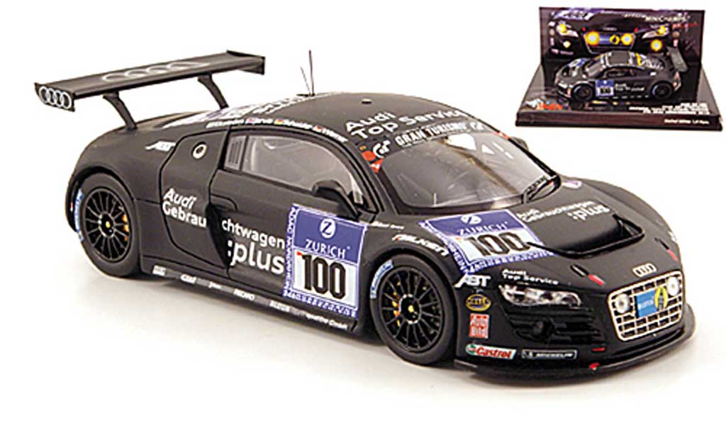 Audi R8 LMS 1/43 Minichamps LMS No.100 Team Abt 24h Nurburgring 2010 diecast model cars
