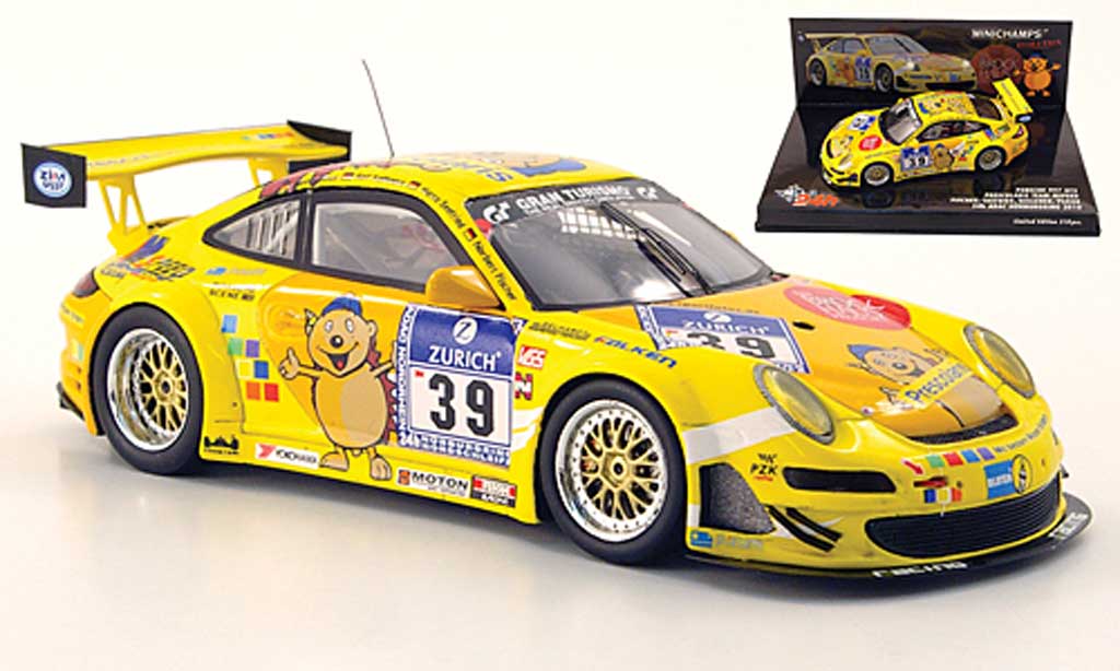 Porsche 997 GT3 CUP 1/43 Minichamps GT3 Cup 2010 No.39 Pescolaris 24h Nurburgring diecast model cars