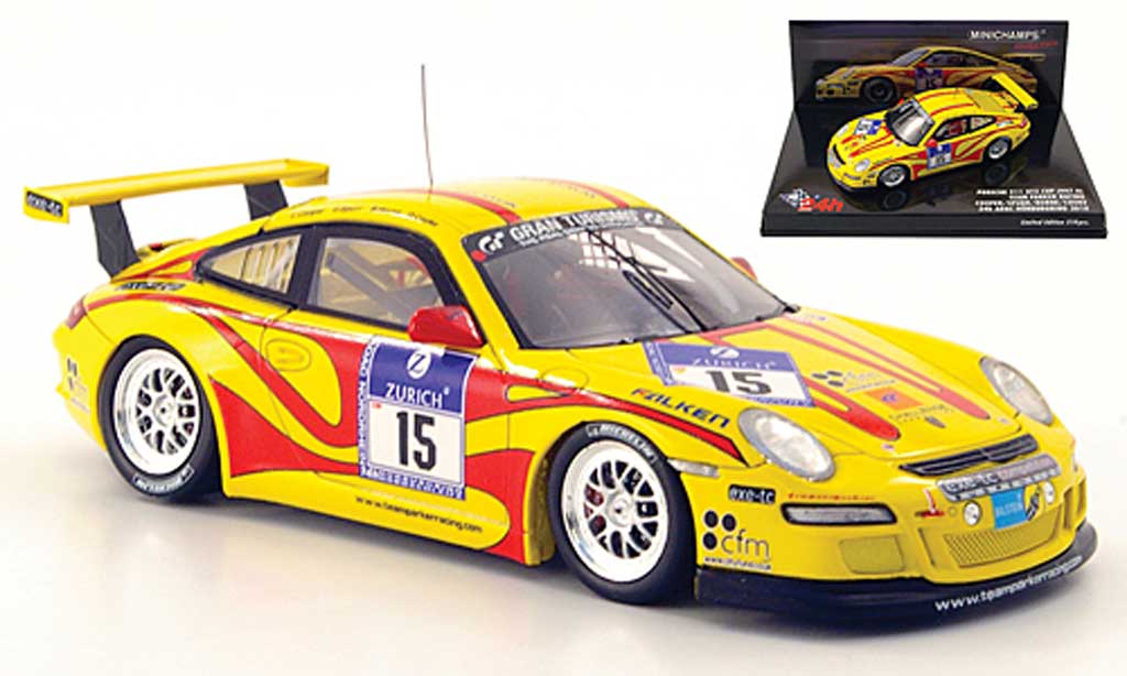 Porsche 997 GT3 CUP 1/43 Minichamps GT3 Cup 2010 (II) No.15 Parker Racing 24h Nurburgring diecast model cars