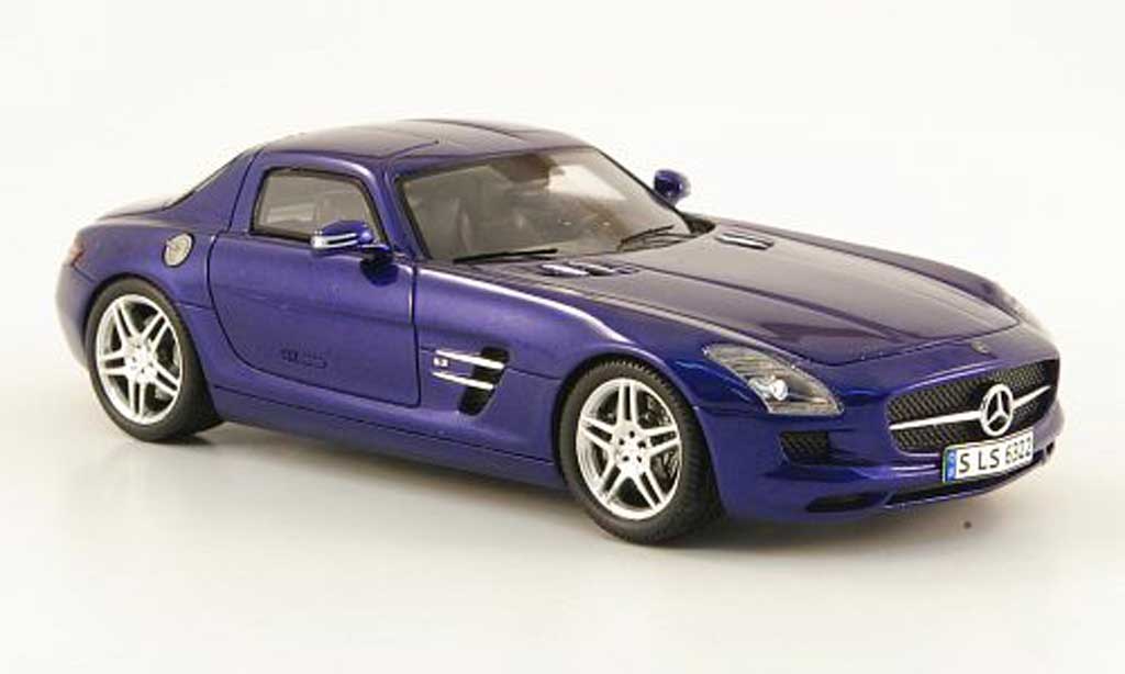 Mercedes SLS 1/43 Spark AMG blue 2009 diecast model cars