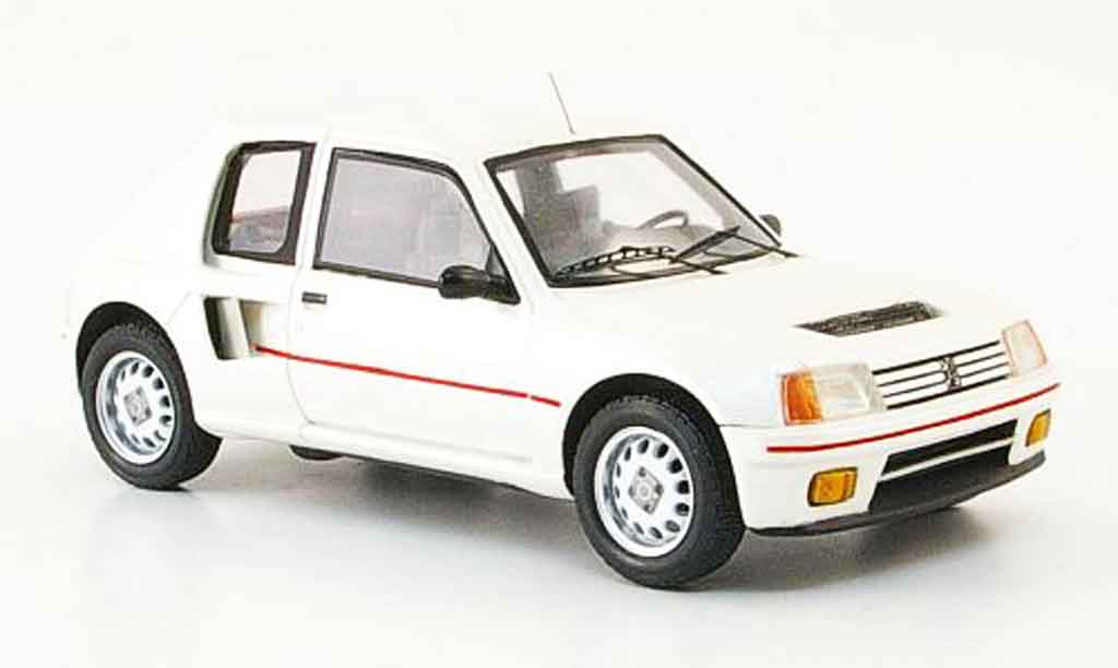 Peugeot 205 Turbo 16 1/43 Spark Turbo 16 white 1984 T16 diecast model cars