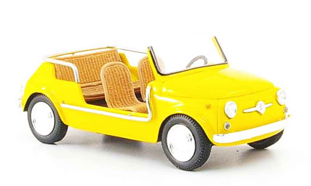 Fiat 500 1/43 Spark Jolly yellow 1961 diecast model cars