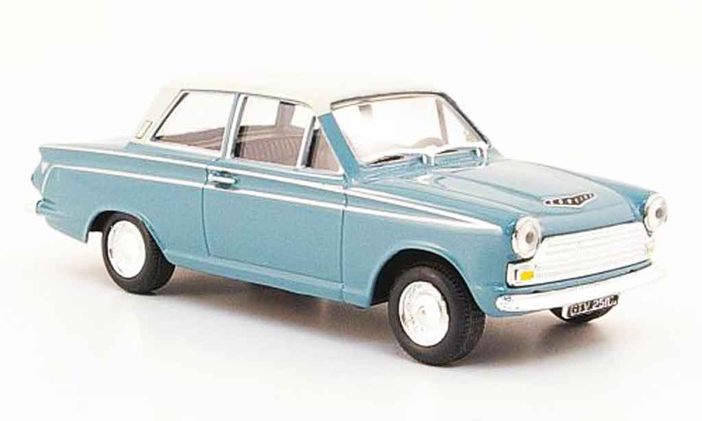 Ford Cortina 1/43 Cararama MKI blue white diecast model cars