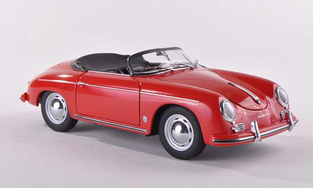 Porsche 356 1955 1/43 Autoart 1955 Speedster red Version europeenne diecast model cars
