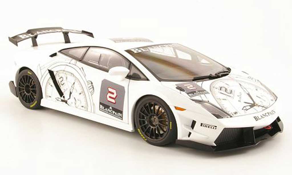 Lamborghini Gallardo LP560-4 LP560-4 1/18 Autoart super trofeo no.2 blancpain white 2009 diecast model cars