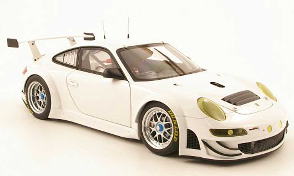 Porsche 997 GT3 RSR 1/18 Autoart GT3 RSR 2009 white plain body diecast model cars